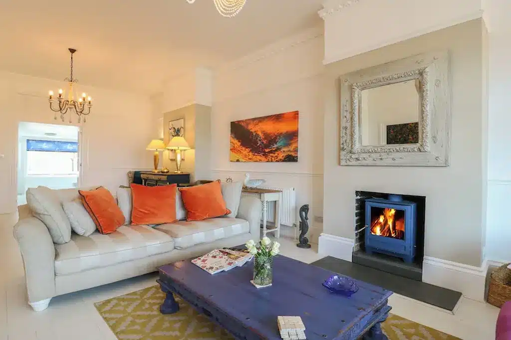 Living Room with Fireplace